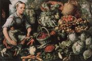 Joachim Beuckelaer Museum national market woman with fruits, Gemuse and Geflugel oil painting on canvas
